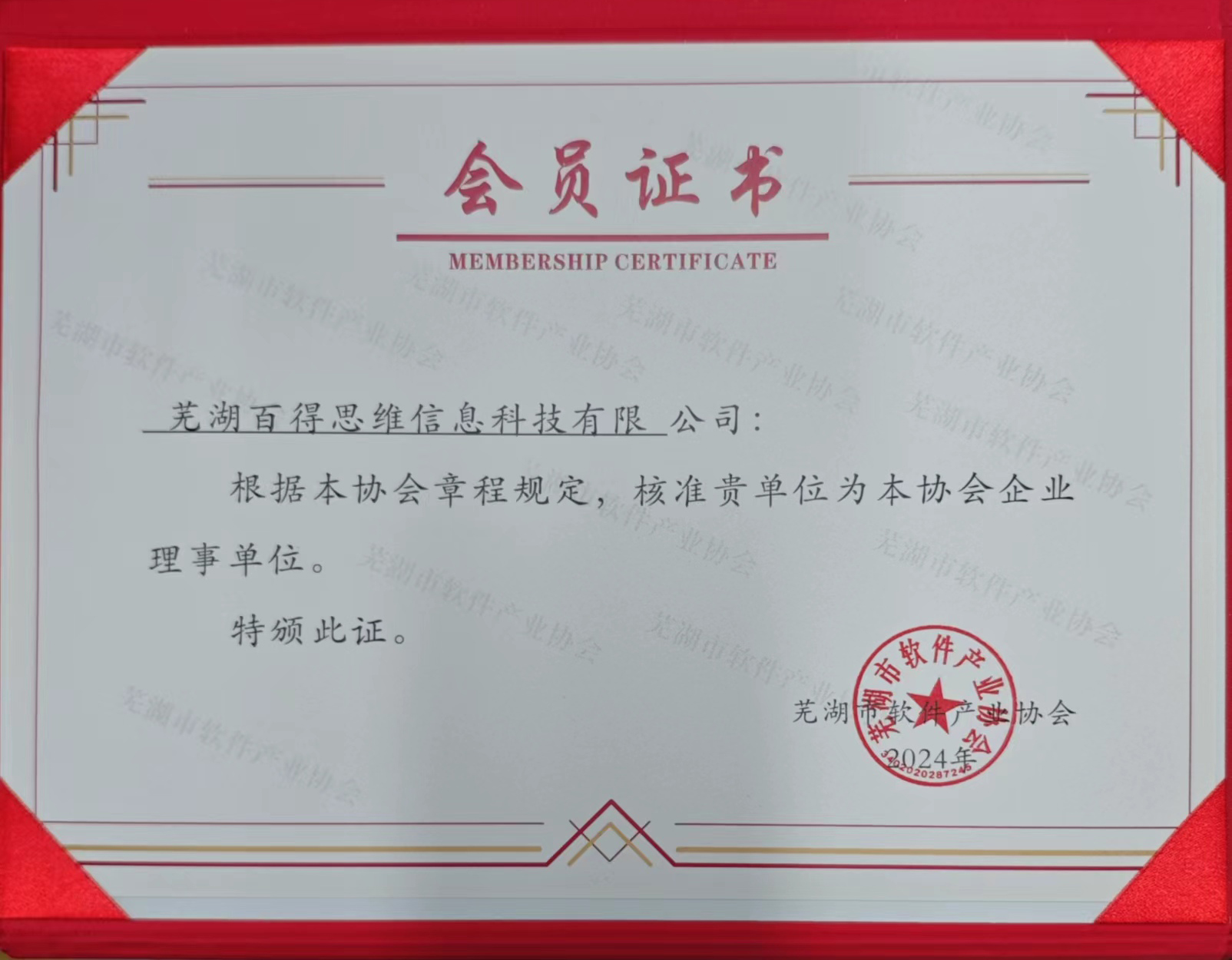 芜湖市软件协会理事单位证书.jpg